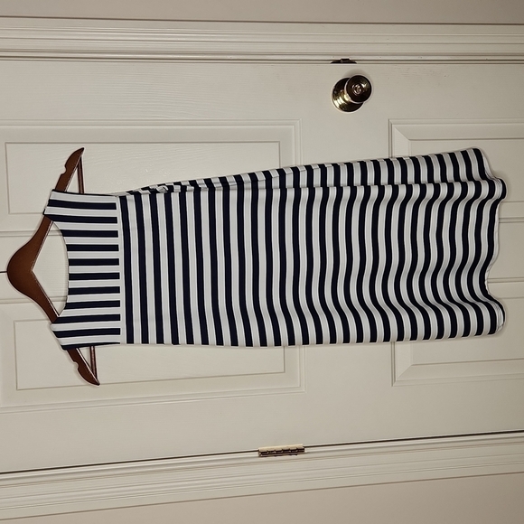 𝅺JUDE Connally Navy and White Striped Molly Dress Size XS - Picture 10 of 11
